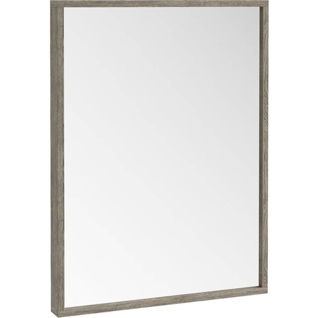(Grey Oak) Aquariss Frame Rectangle Bathroom Wall Mirror 800x600mm