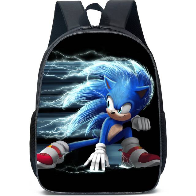 (I) NEW'C Sonic The Hedgehog 3D Printed Children's School Backpack Travel Rucksacks