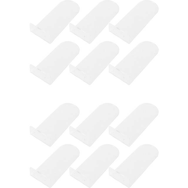 12 Pack Floating Shoe Shelves,Transparent Acrylic Shoe Display Shelves,for Display Collectible Shoe&Sneaker