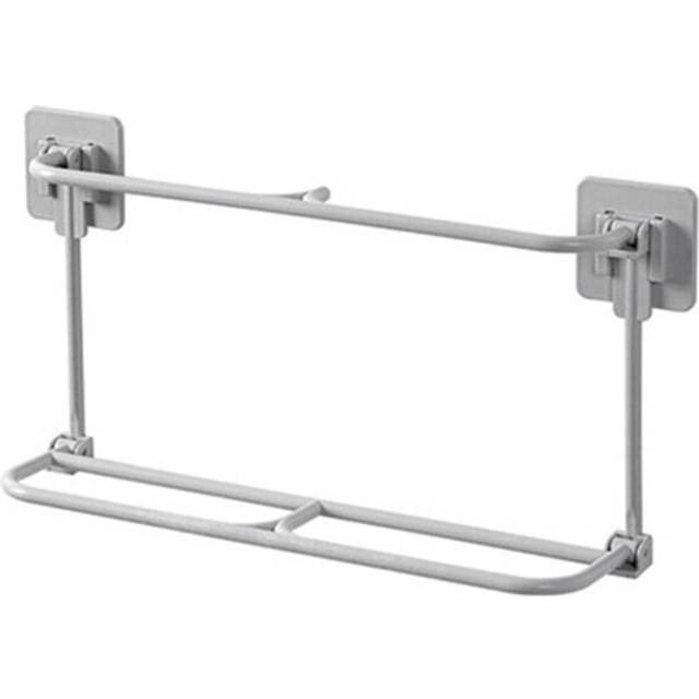 (a-grey) Foldable Shoes Hanger Slippers Drain Storage Rack Shelf Shoe Hanging Holder Bathroom Organizer Wall Mounted Shoe Rack