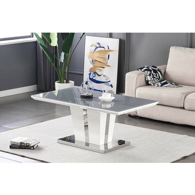 Furnizone Uk - Mateo Grey Glass Coffee Table
