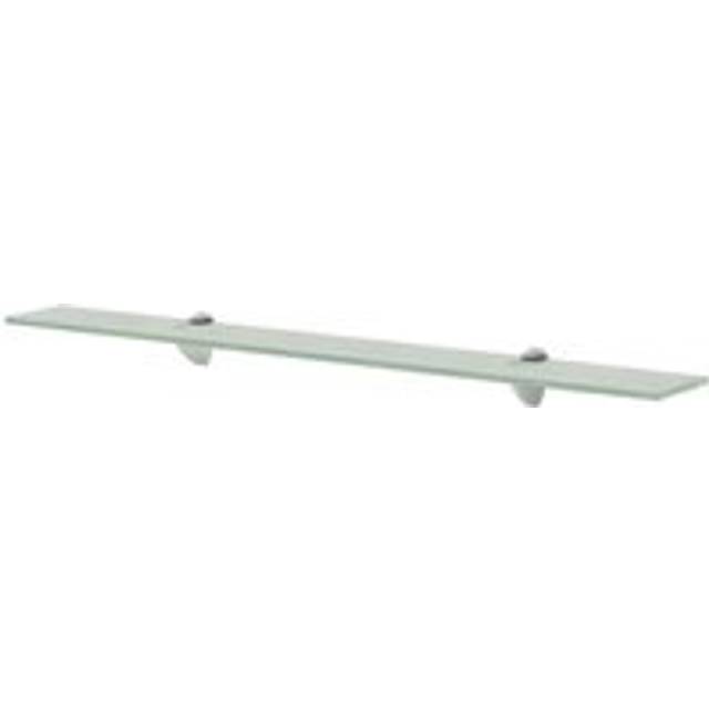 Floating Shelf Glass 80x20 cm 8 mm - Clear - One Size