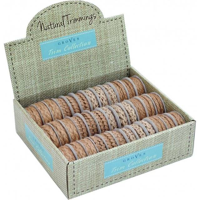 One single 2m roll of natural braided jute trim - selected at random