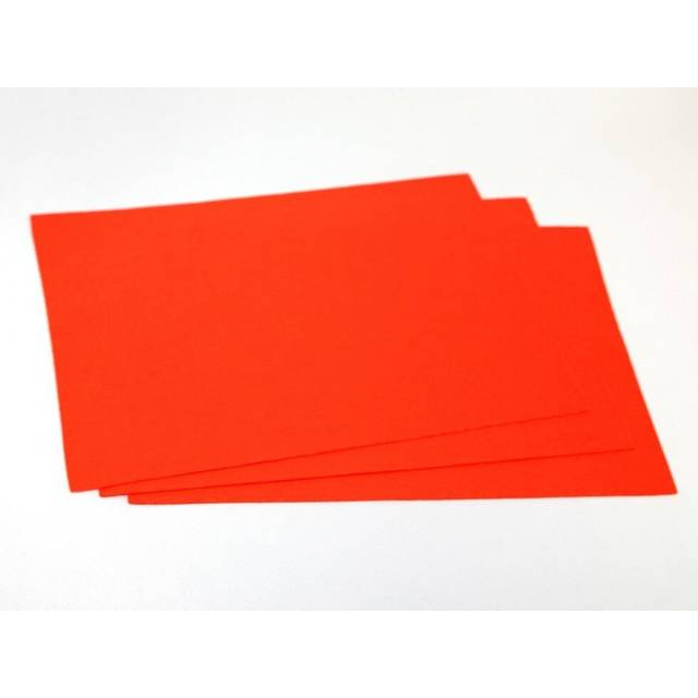 Minerva Core Range Self Adhesive 9x12inch Felt Fabric Sheets Pumpkin Orange