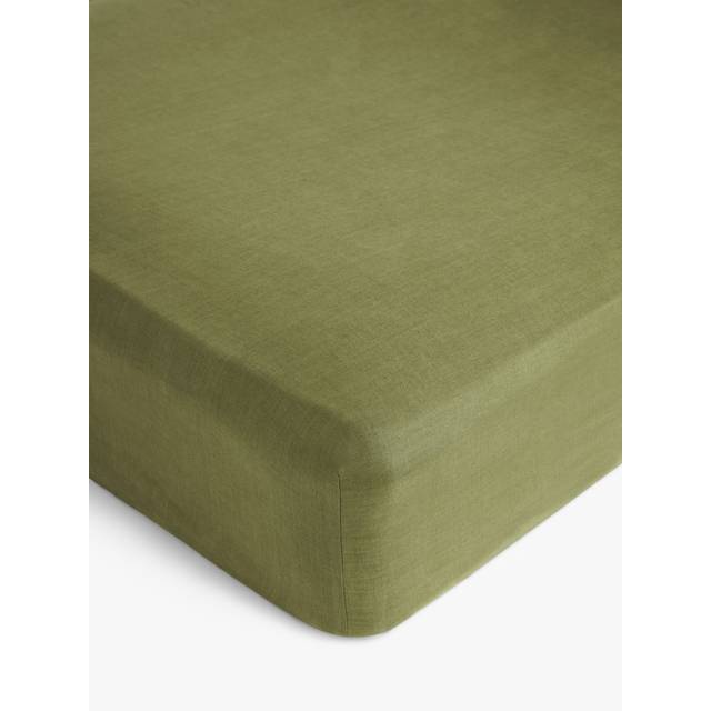 John Lewis Comfy & Relaxed Washed Linen Fitted Sheets