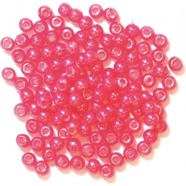 Craft Factory Round Pearl Beads Fuchsia