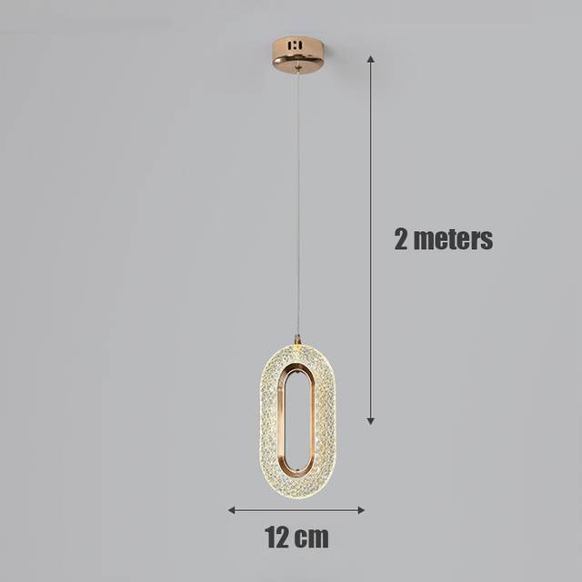 (oval, Warm light) Nordic LED Pendant Lights Hanging Lamp Indoor Lighting For Home Living Dining Bed