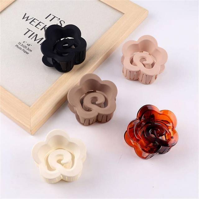 5psc Resin Hair Clip, Luxury Romantic Low-key Classic Hair Clip