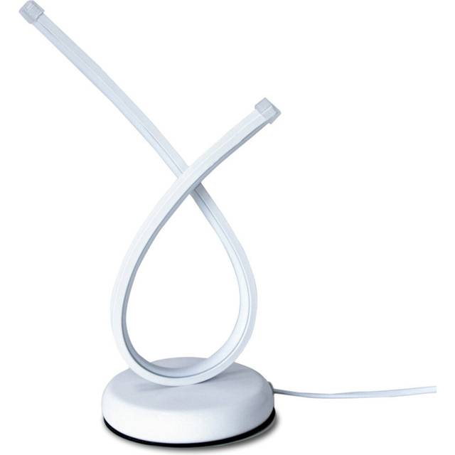 Led Table Lamp Modern Curved Led Desk Lamp Cold White Table Light Minimalist Reading Light for Office, Bedroom Living Room