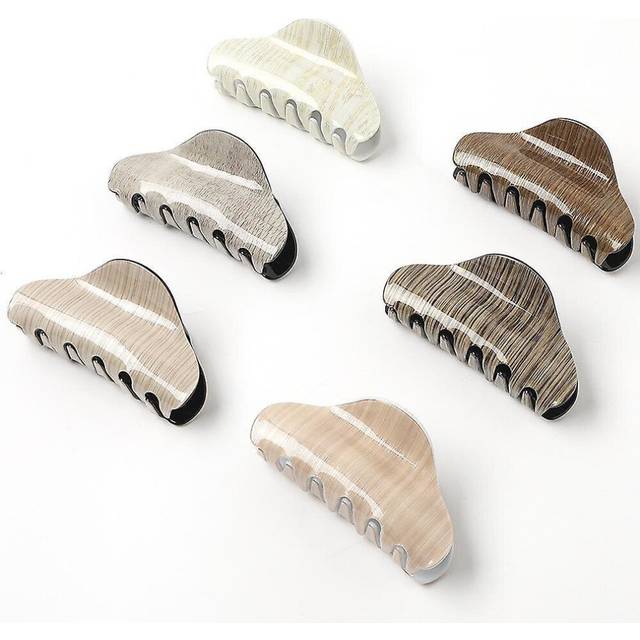 6psc Acrylic Hair Clip, Luxury Classic Sweet Romantic Hair Clip