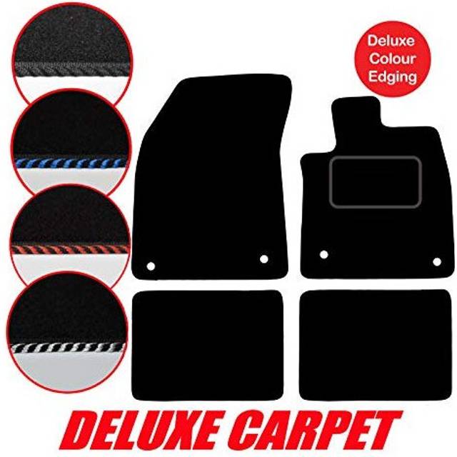 Lusso Floor Carpet Mats for Car | Tailored/Compatible to Fit Ford Focus MK4 2019 onwards | with DELUXE Carpet | Front & Rear with Heel Pad | 4-Piece