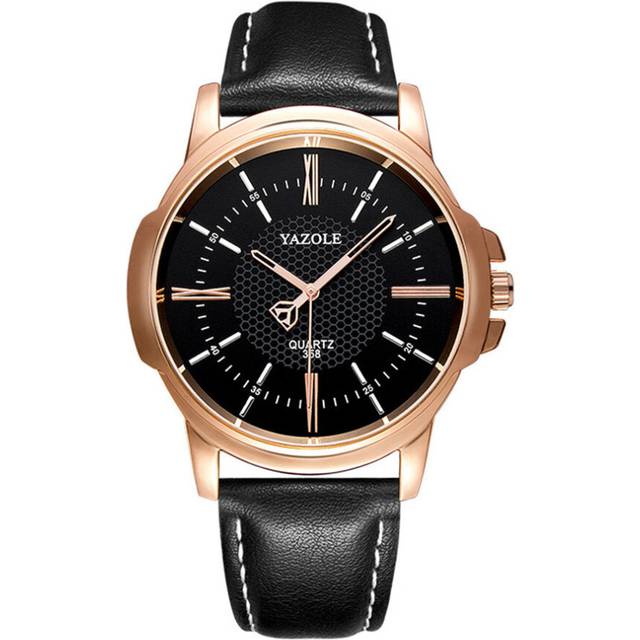 Mens Watches Men Watch Fashion Leather Men&#39;s Watch Unique Design Clock
