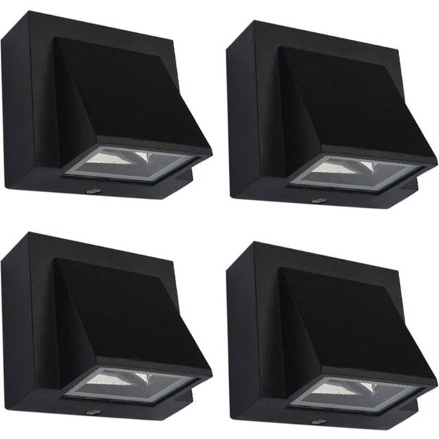 4X 5W Modern LED Wall Light Outdoor Waterproof Lamp Perfect for Corridor Courtyard Gate Terrace Balcony Garden