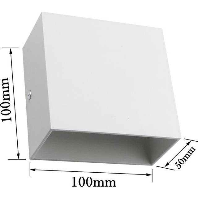(White, Cool White(5500-7000K)) LED Wall Sconces Modern Indoor Wall Lamp, White Up Down Wall Mount Lights for Living Room Hallway Bedroom Decor