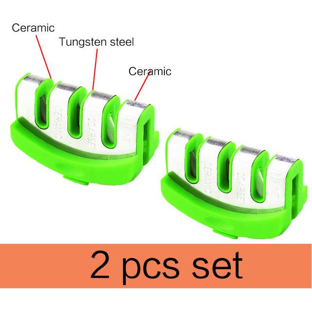 (a-Clear sharpener) Handheld knife Sharpener Multi-function 2/ 3 Stages Type Quick Knife Sharpen Tungsten Steel Kitchen Knives Accessories Tools.
