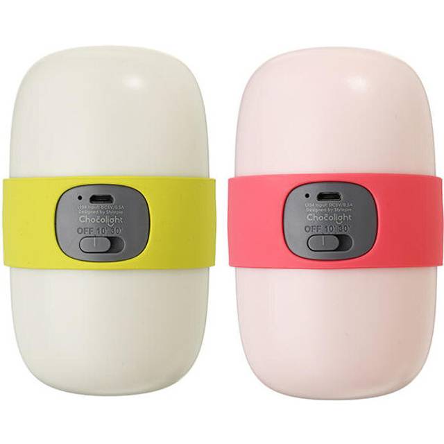 (Pink) USB Rechargeable Timing Night Light Handheld Sleep Lamp for Baby Kids Nursery Bedside