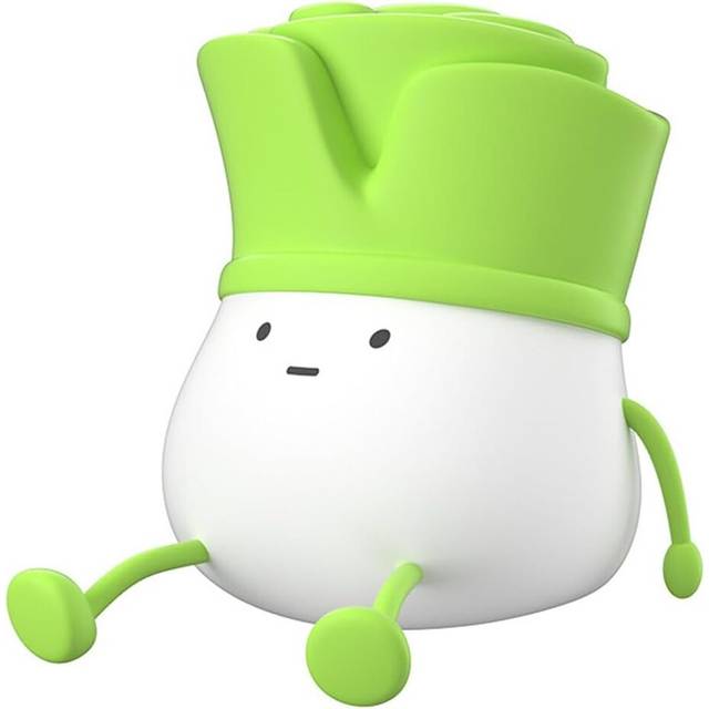 Cute Leek Kids Night Light Silicone Dimmable Bedside Touch Light Nurse Gift Rechargeable Nursing Room Night Light Cute Room Decoration