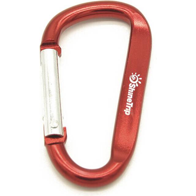 (a-BBGK0005B) Outdoor Climbing Aluminium Alloy D Shape Buckle Carabiner Survial Key Chain Climb Hook Clip Backpack Buckle Keychain 1pc