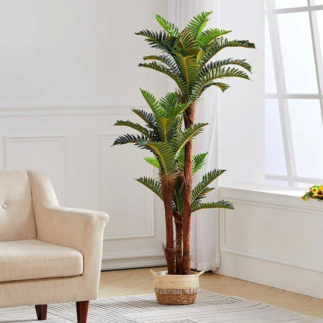 Large Artificial Indoor Plants In Pot - Green / 150cm