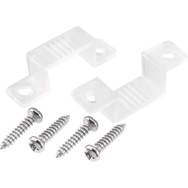 14mm x 7mm plastic led light strip fixing mounting bracket clear 50pcs