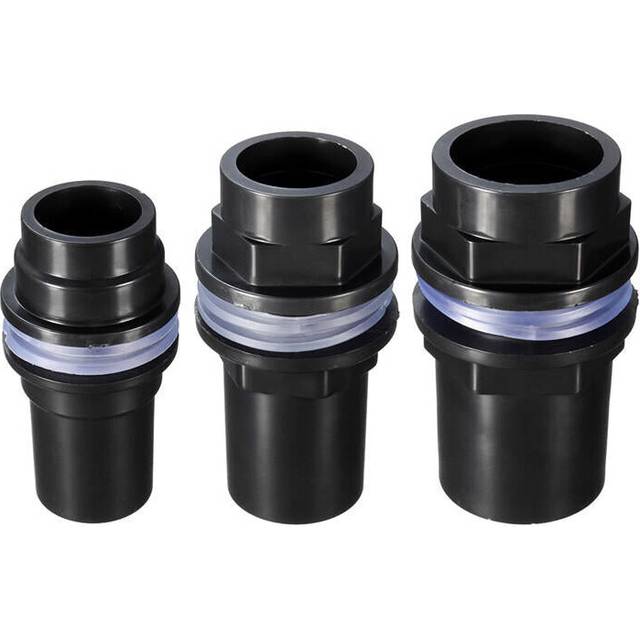 (20mm) Aquarium PVC Connector Plastic PVC Pipe Butt Fish Tank Straight Up Pipe Fitting Joint Connection