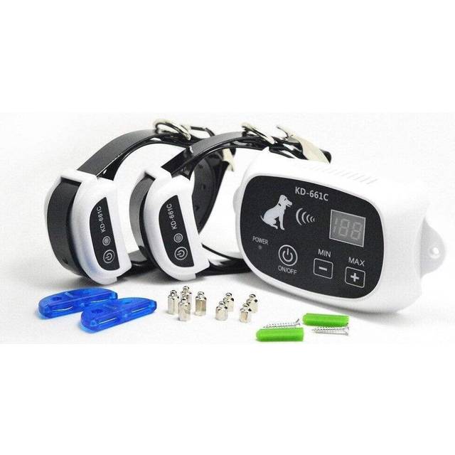 (For 2 Dogs) Invisible Electric Wireless Dog Fence with Multiple Collar