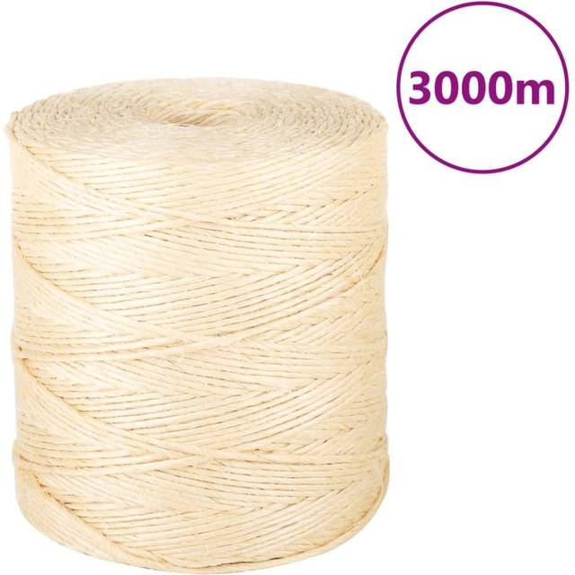 vidaXL Rope 100% Sisal 2 mm 3000 m