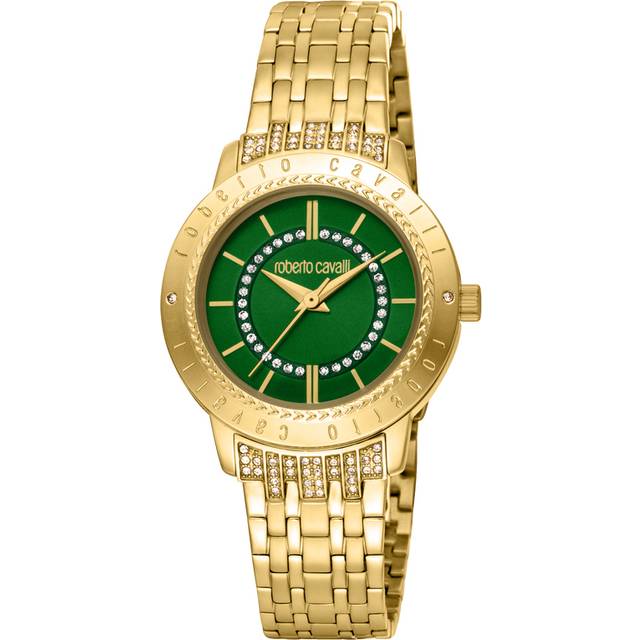 Roberto Cavalli RC5L030M0065 Womens Quartz Dark Green Stainless Steel 5 ATM 32 mm Watch - One Size