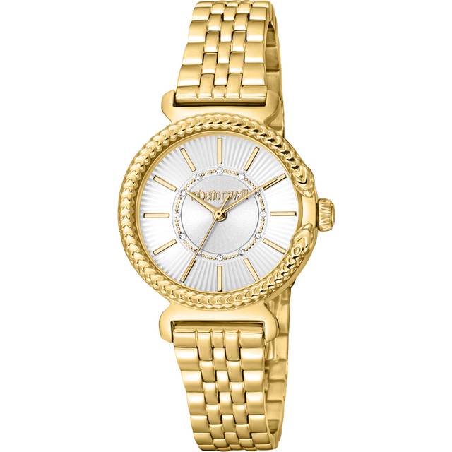 Roberto Cavalli Womens RC5L061M0055 Women Quartz Stainless Steel Silver 5 ATM 30 mm - Gold - One Size
