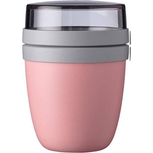 2-in-1 700ml Lunch Cup Creative Portable Travel Fresh Keeping Bowl Go Out Lunch Box Yogurt Nut Fresh Keeping Cup Soup Cans