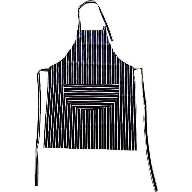 Oypla Adult Cotton Blue & White Butcher Stripe Chefs Apron with Pockets