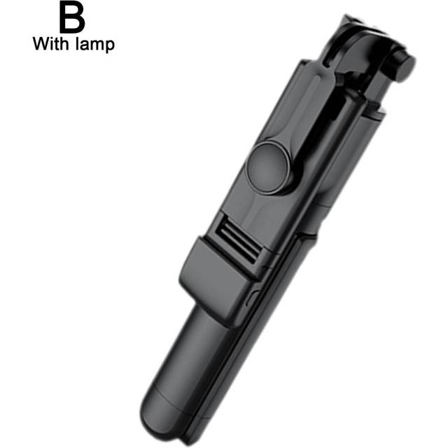(a-B) Portable Bluetooth Selfie Stick Retractable Multifunctional Phone Holder Tripod With Remote Control For Xiaomi IPhone 13 14