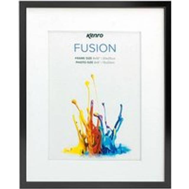 Kenro Fusion Classic 8x10'' Photo Frame with Mat for 8x6'' Photo - Black