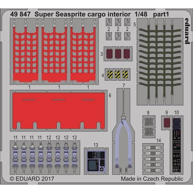 EDP49847 - * Eduard Photoetch 1:48 - Supe r Seasprite Cargo Int. (K-Hawk