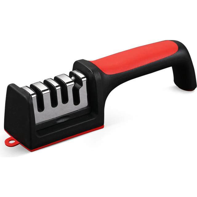(a-C S) Knife Sharpener 5 in 1 Adjustable Angle Black Red Kitchen Grinding Machine Professional Knife Scissors Shears Sharpening Tools