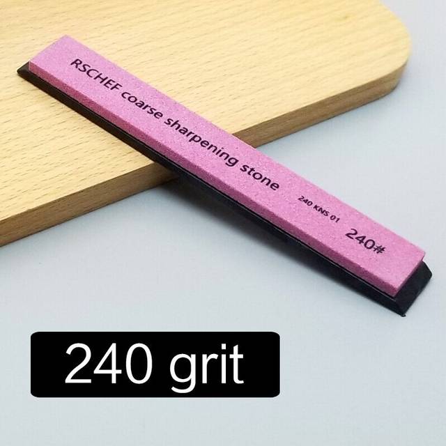(a-240grit) Sharpening Stone Coarse and Fine Polishing Leather Knife Sharpener Professional Stones Grinding Tools Fixed System Whetstone