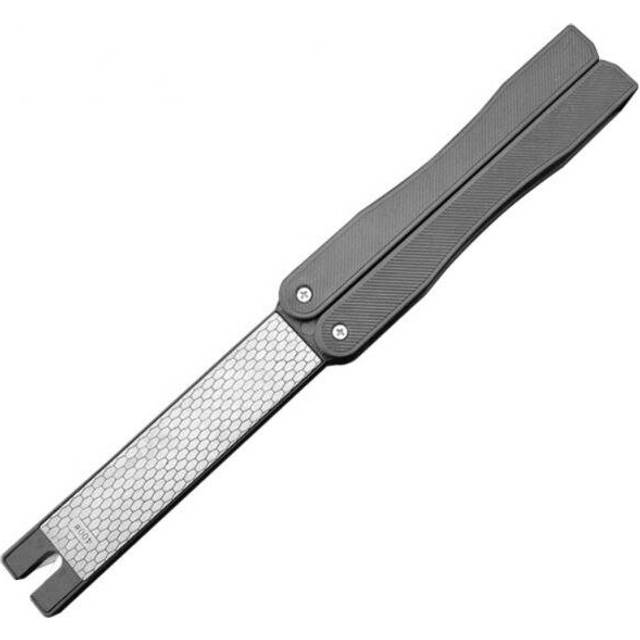 (a-A) Double Sided Folded Pocket Sharpener Diamond Knife Sharpening Stone Portable Kitchen Outdoor Trekking Survival Barbecue Tool
