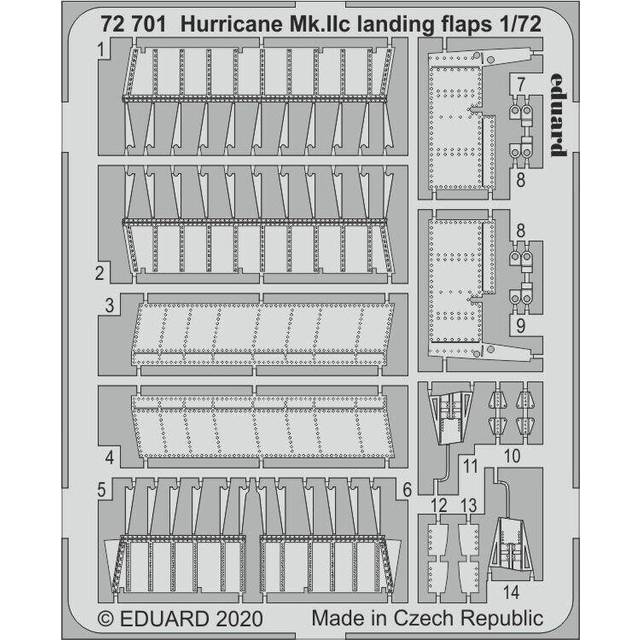 EDP72701 - Eduard Photoetch 1:72 - Hurricane Mk.IIc landing flaps