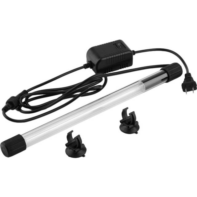 15W 3.7M IP68 Waterproof Aquarium Fish Tank UV Sterilizer Lamp EU/US Plug