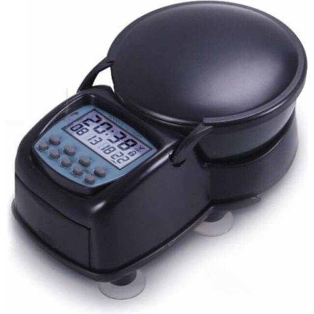 Home Mini LCD Display Timing Automatic Fish Feeder for Aquarium
