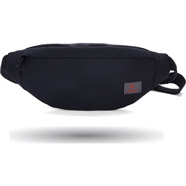New Men Casual Waist Pack Bag Brand Canvas Shoulder Fanny Packs Women Belt Bag Pouch For Money Phone Black Bum Hip Bag