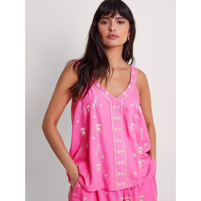 Kiran Embroidered Cami - Pink - S