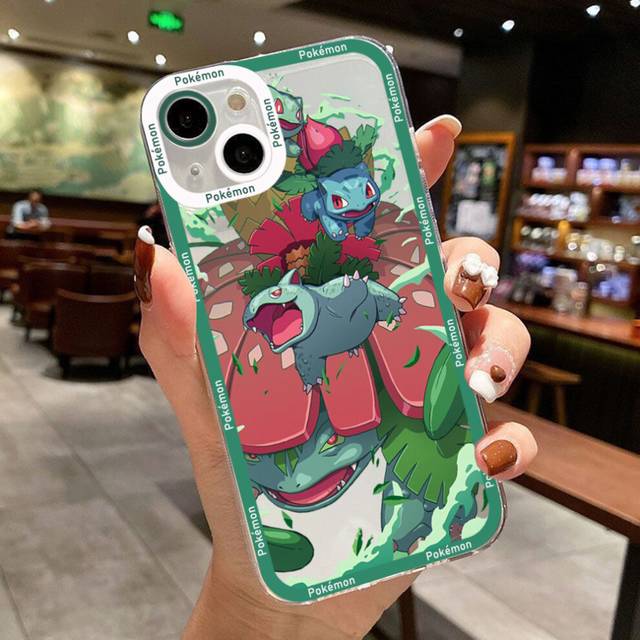 (iPhone 13) Pokemon Squirtles Charmanders Phone Case For iPhone Soft Silicone Transparent Cover
