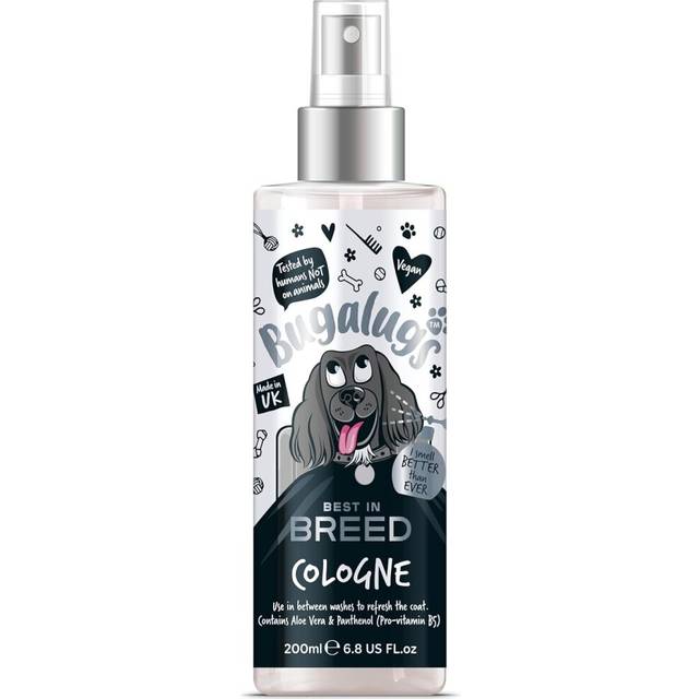 BUGALUGS Dog perfume Best in Breed dog deodorant spray with a Distinctive dog perfume spray fragrance, long lasting dog spray for smelly dogs.