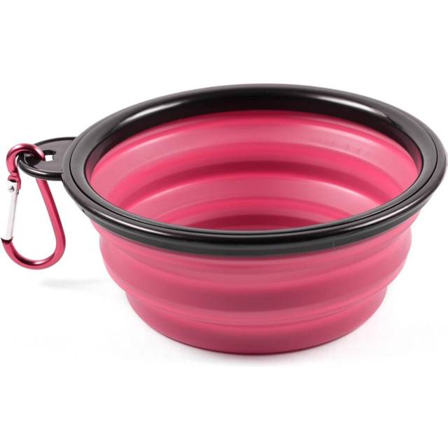 Oversized Collapsible Dog Bowl Collapsible Expandable Cup Plate Pet Cat Food Feeding Water Portable Travel Bowl