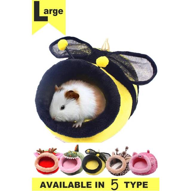 Chinchilla Hedgehog Guinea Pig Bed Accessories Cage Toys-Totoro Bed - Wasp-L
