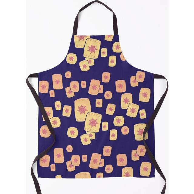 Floating Lanterns Gleam Grill Aprons for Kitchen BBQ Chef