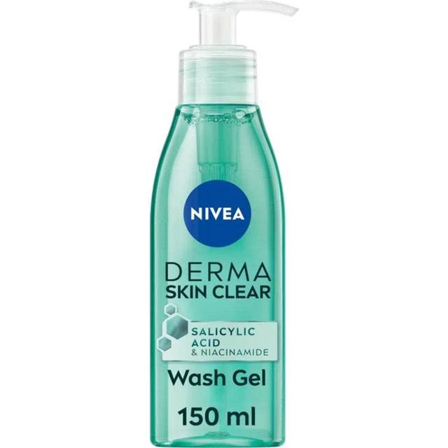 NIVEA Derma Skin Clear Face Wash Gel with Salicylic Acid, 150ml