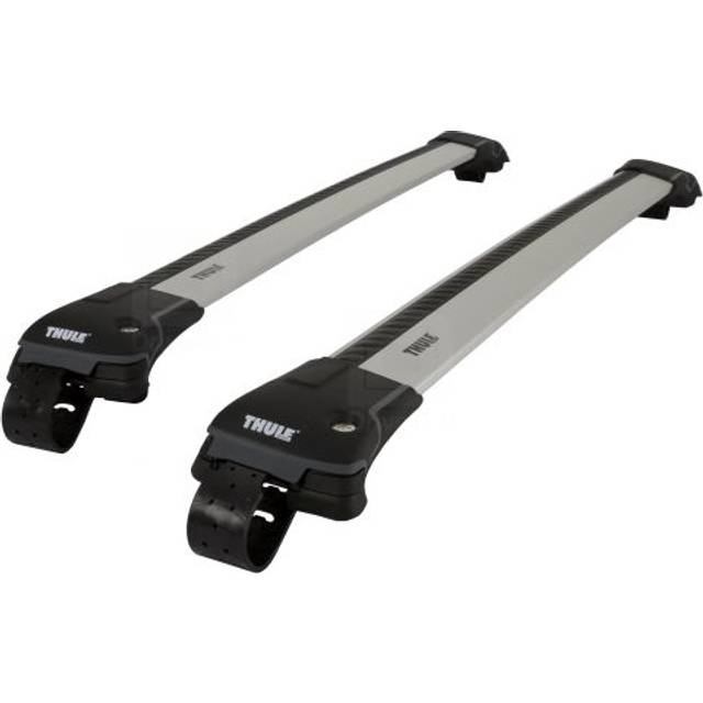 Thule Roof Bars for Volkswagen Caddy Maxi Life Mk.4 2015 - 2020 (Open Roof Rails) | WingBar Evo Silver Aluminium Car Roof Rack