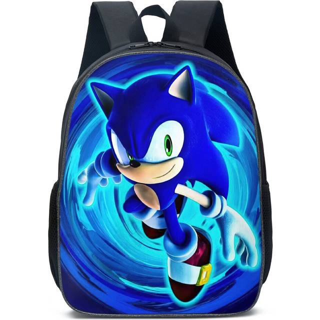(D) NEW'C Sonic The Hedgehog 3D Printed Children's School Backpack Travel Rucksacks